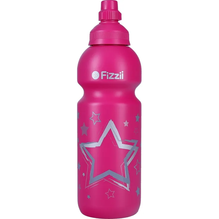 Fizzii Trinkflasche Sterne 600 Milliliter pink