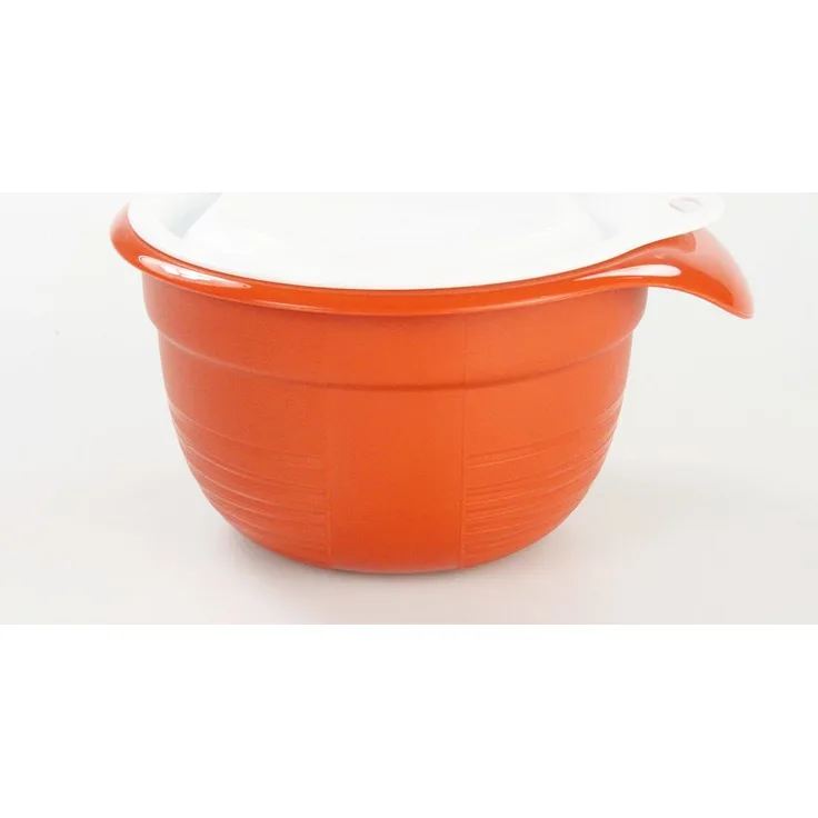 TUPPERWARE Rührschüssel Schüssel klein 650 ml terrrakotta mit Deckel Combiplus