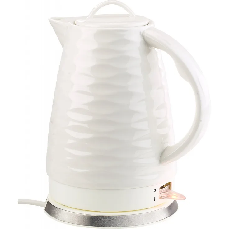 Rosenstein & Söhne Wasserkocher WSK 270.rtr, 1500W, 1,7L, Keramik, Porzellan, Kunststoff, weiß