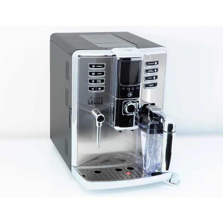 GAGGIA RI9702-02 ACCADEMIA Kaffeevollautomat mit integriertem Mahlwerk, Memory-Funktion, Wasserfilter, 1500 Watt, Edelstahl, mit Milchsystem – Bild 1