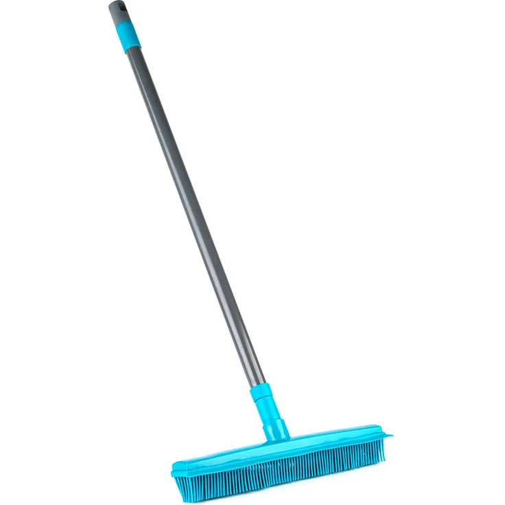 Beldray LA024350TQ Rubber Head Brush, Turquoise, Extendable Microfibre Duster