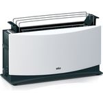 Braun Multiquick 5 HT 550 Langschlitztoaster (1000 Watt, geeignet für 2 Toasts) weiß