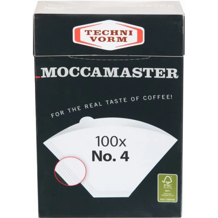 Kaffeefilter weiß Nr. 4 100 Stück für Moccamaster