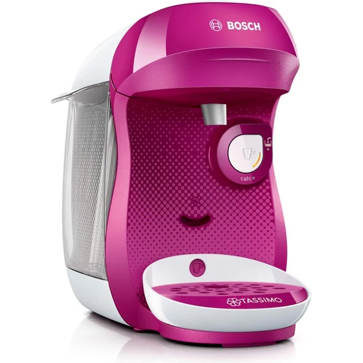 Bosch TAS1001 Tassimo Happy Kapselmaschine, über 70 Getränke, vollautomatisch, geeignet für alle Tassen, kompakte Größe, 1400 W, lila – Bild 1