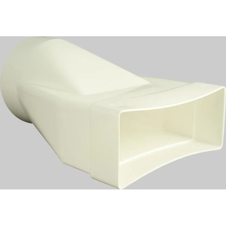 Marley Übergangsstück Mauerdurchführung für Flachkanal 220 mm, Rohranschluss Durchmesser 150 mm