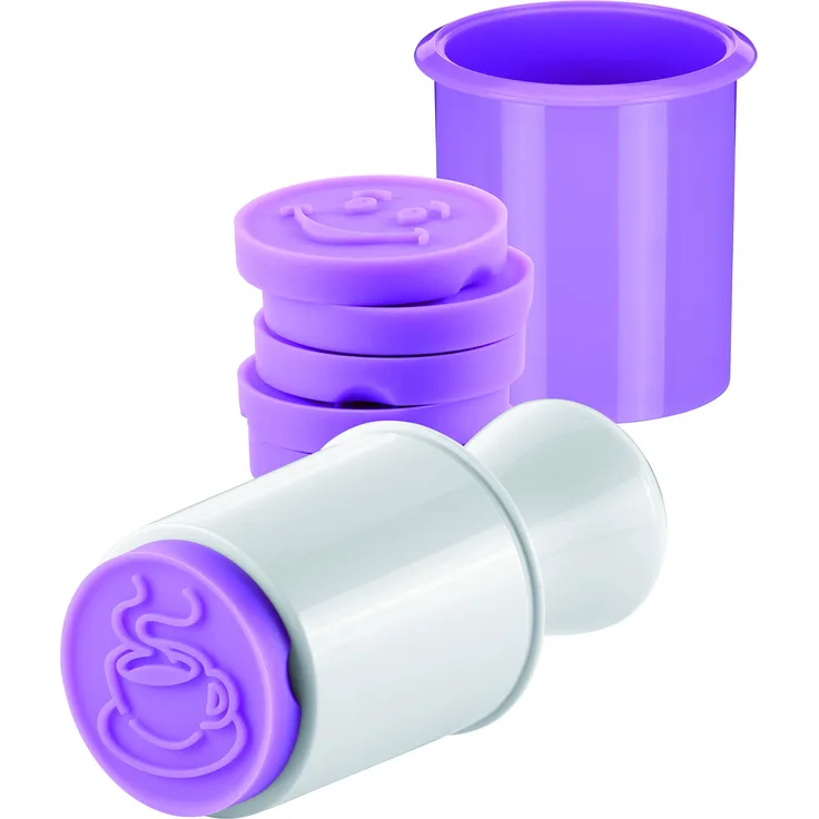Tescoma Delicia Ausstecher, Silikon, Fuchsia-weiß