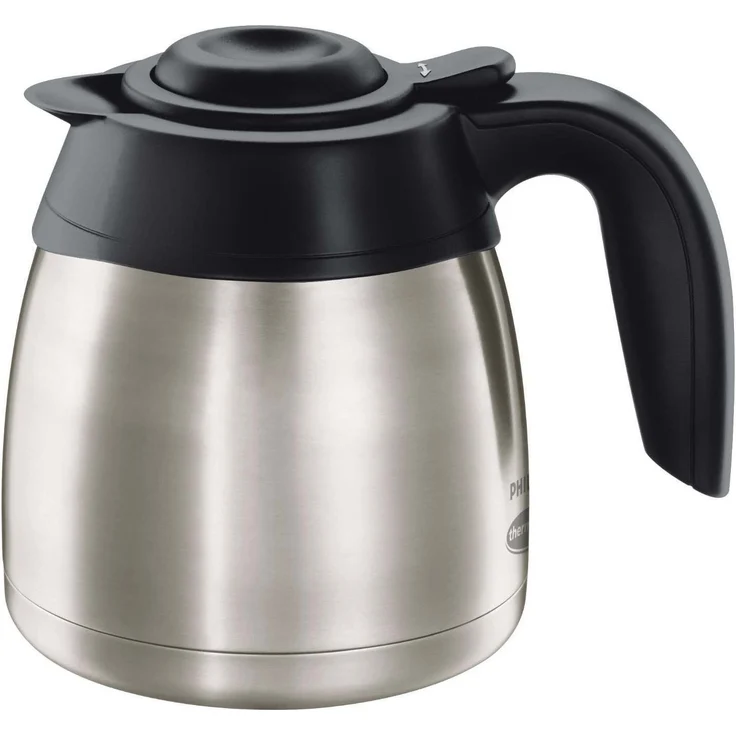 Philips HD7546-20 Gaia Filterkaffeemaschine mit Thermo-Kanne, schwarz-metall  – Bild 2