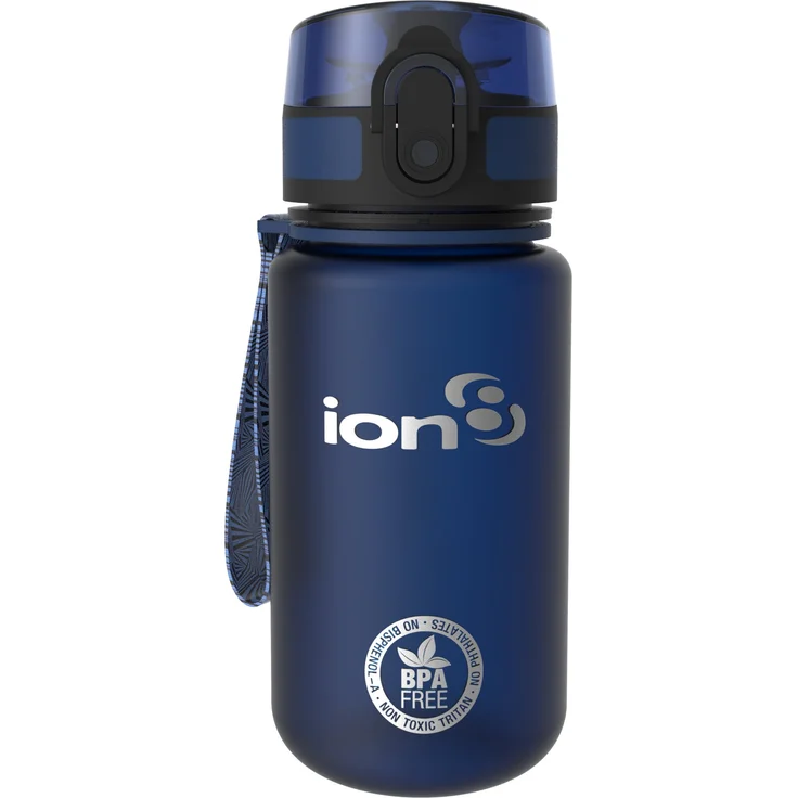 Ion8 Auslaufsichere Kinder Trinkflasche, BPA-frei, Navy Blau – Bild 1