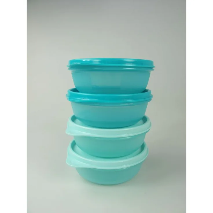 TUPPERWARE Kühlschrank Hit-Parade 300ml hell (2) +dunkel (2) türkis kl Hitparade