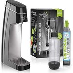 Soda Trend Style Wassersprudler inkl. PET-Flasche + CO2-Zylinder, schwarz 