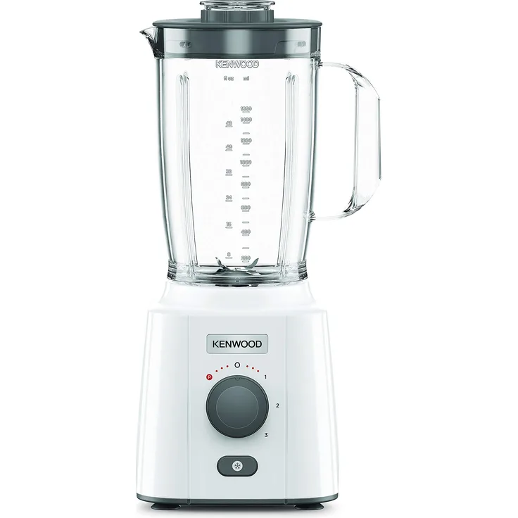Kenwood BLP41.A0WH Standmixer, 650 W, 2 Liter, Kunststoff, weiß und grau