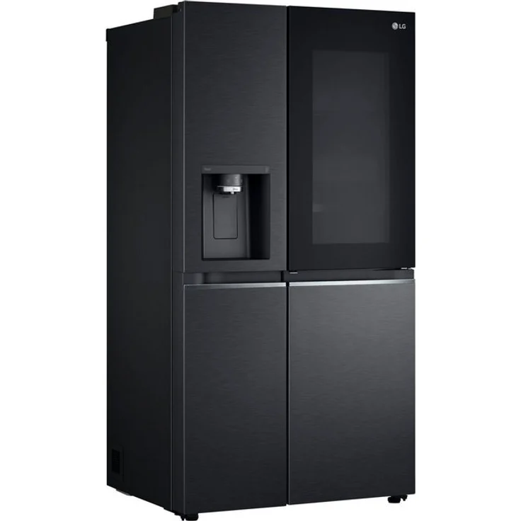 LG GSXV91MCAE Side-by-Side-Kühlschrank, freistehend, schwarz, NoFrost, Wasserspender, Wassertank, LED, Urlaubsschaltung, Breite 91.3 cm – Bild 5
