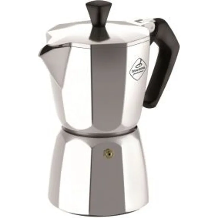 Tescoma Espressokocher, Silber-schwarz, 24 cm