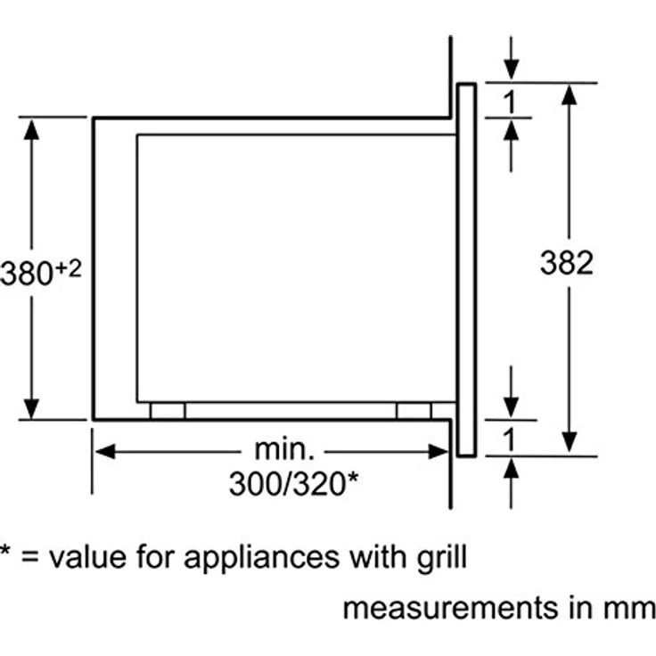 Siemens BF525LMS0 iQ500 Mikrowelle, Einbaugerät, 20L Garraum, 800 Watt, Elektronikuhr, lightConrol, Edelstahl, schwarz – Bild 5