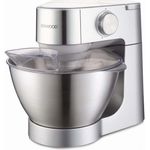 Kenwood KM 244 Prospero Küchenmaschine mit Planetenrührwerk, 900W, 4,3L Schüssel, inkl. Patisserie-Set, Entsafteraufsatz, Standmixeraufsatz, Zitruspressenaufsatz, silber, Serie: Prospero