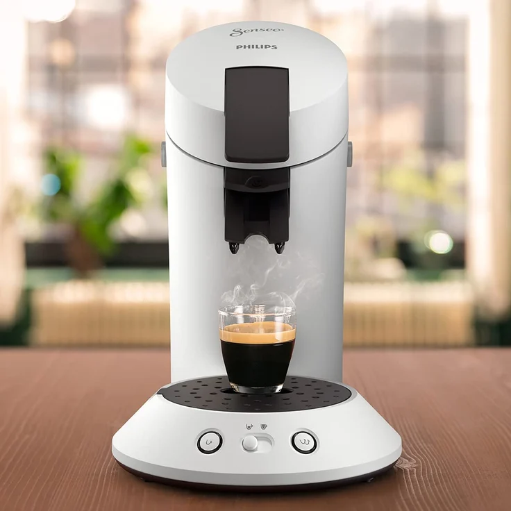 Philips CSA210-10 Senseo Original Plus Kaffeepadmaschine, 0,7 l Wassertank, weiß – Bild 3