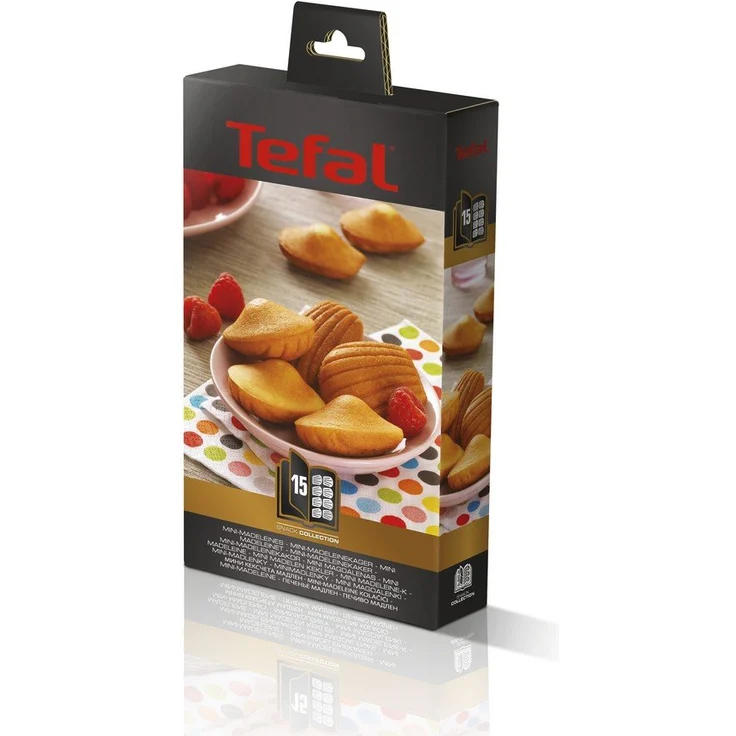 Tefal Snack Collection Teller mit Antihaftbeschichtung Mini Madeleine, Teller Schwarz – Bild 1