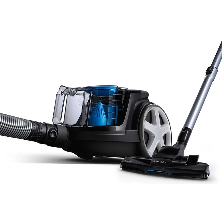 Philips beutelloser Staubsauger PowerPro Compact FC9331-09 (1,5 L Staubvolumen, integriertes Zubehör) schwarz  – Bild 9