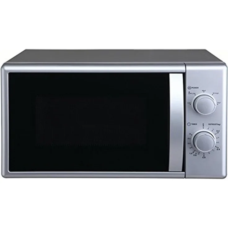 PKM MW700-20UB2 Mikrowelle, Standgerät, 20 Liter Garraum, silber lackiert