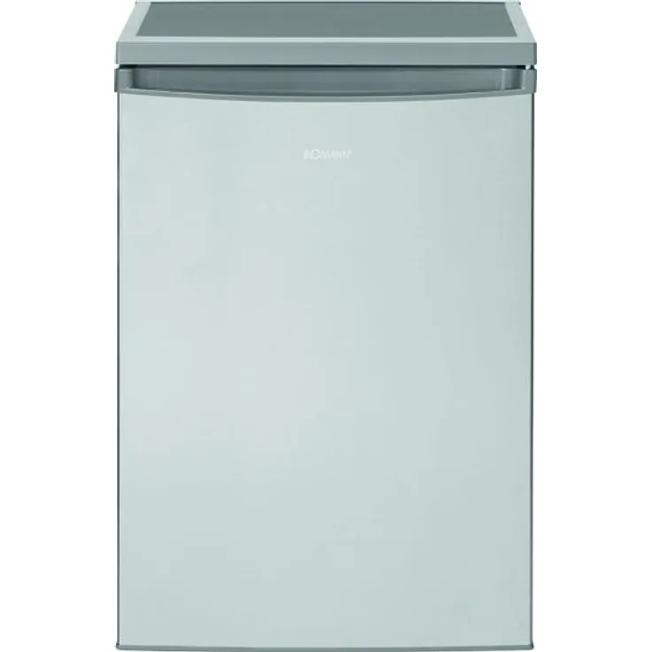 Bomann VS 2185 Kühlschrank, freistehend, silber, Energieklasse E