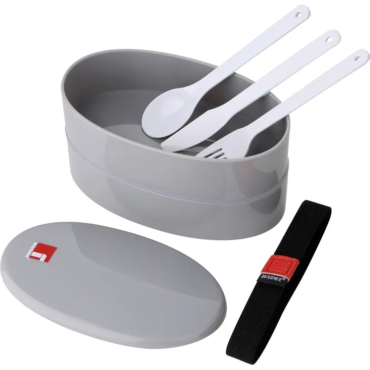 Bergner Walking Business Set Wasserdicht 2-Fach, grau, 10 x 17 x 10 cm