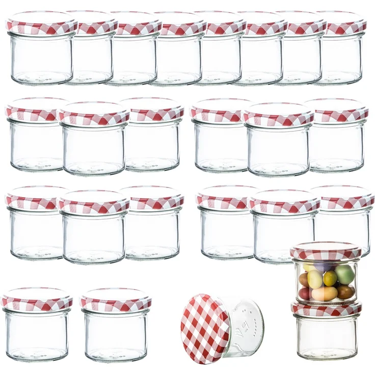 25er Set Marmeladenglas 125 ml Sturzglas Einmachglas Einweckglas To 66 – Bild 1