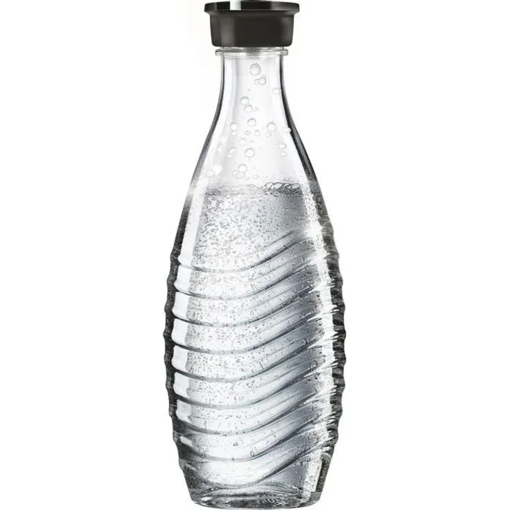 SodaStream 0,615L Glaskaraffe spülmaschinenfest mit fest schließendem Deckel für Wassersprudler wie Crystal oder Penguin! – Bild 1