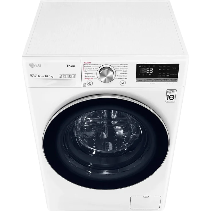 LG F6W105A, Frontlader-Waschmaschine, A, Fassungsvermögen 10,5 kg, Standgerät, Breite 60 cm, Kindersicherung, Invertmotor – Bild 9