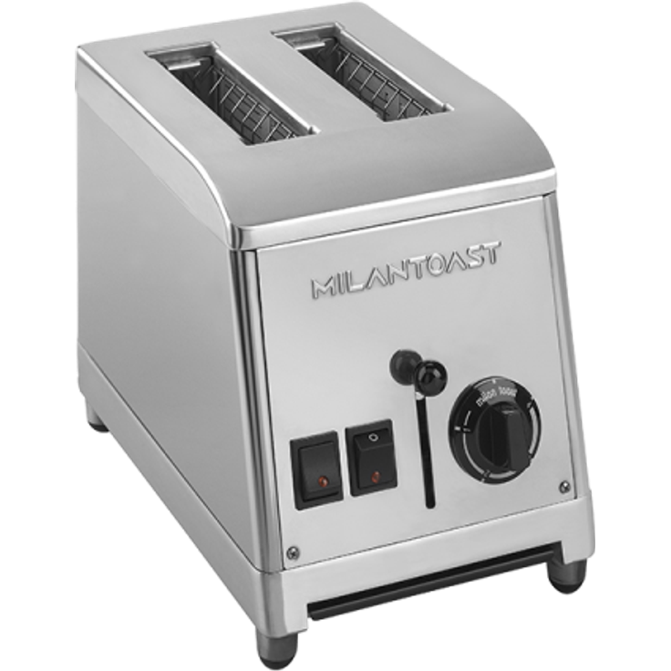 Milantoast 2-Schlitz-Toaster, 1300W, schwarz