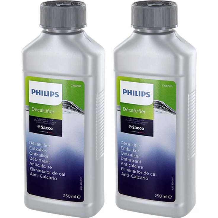 Philips Saeco CA6700-22 Entkalker Flüssigentkalker für Kaffeemaschinen, Kaffeevollautomaten, Wasserkocher, 2 x 250 ml – Bild 1
