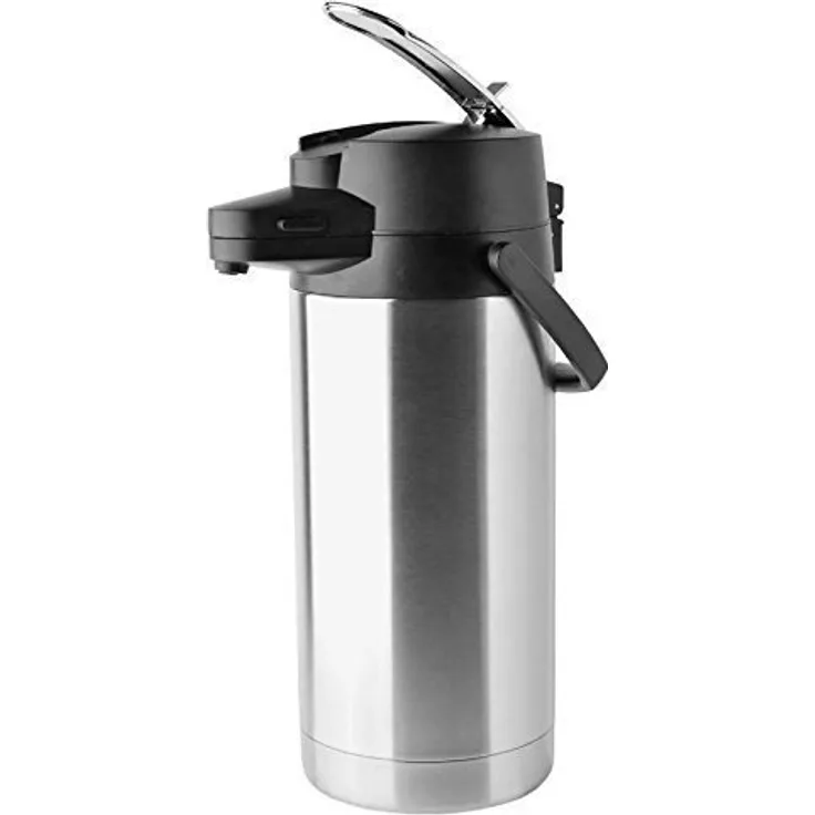 Helios Coffeestation Pump-Isolierkanne, Edelstahl, 3,5 Liter