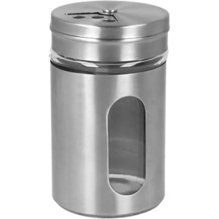 Metaltex Gewürzstreuer, Edelstahl, Glas, 100ml