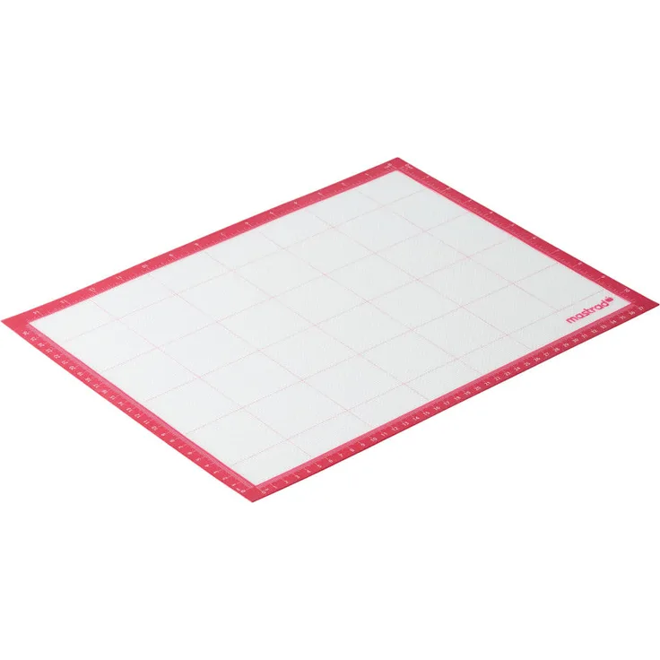 Mastrad F45810 Backmatte, Antihaftbeschichtung, Silikon-Backmatte, ohne BPA, Rot-transparent, 30 x 40 cm, Rot