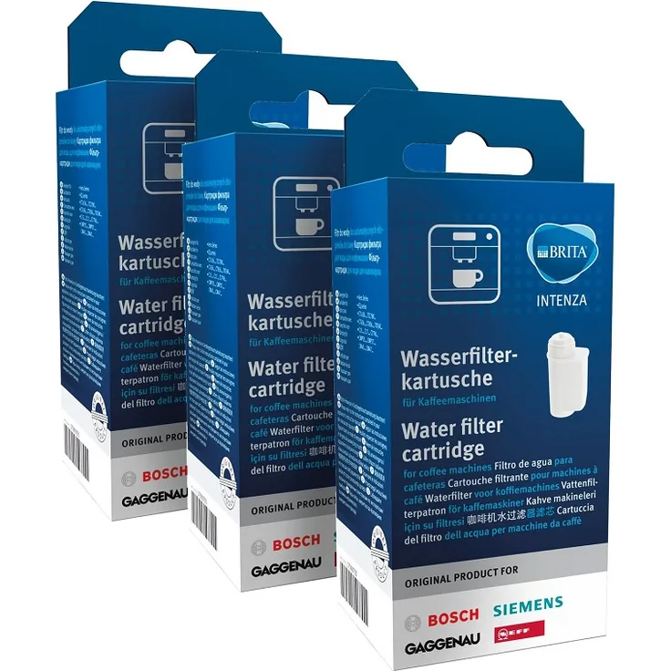 3 Gaggenau Wasserfilter BRITA Intenza 467873 575491 17000705, kompatibel mit Bosch, Siemens, Gaggenau, Neff Serien Vero, EQ,C77V60, CV7760N, CM250, TCA7, TCC78, TK7, TE50, TE70, TES70