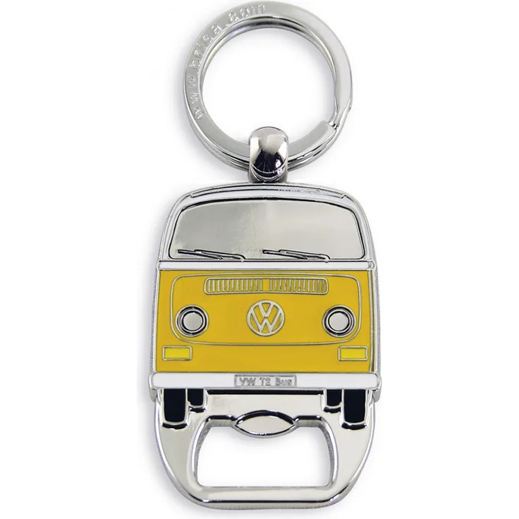 VW Bus T2 Schlüsselanhänger mit Flaschenöffner orange