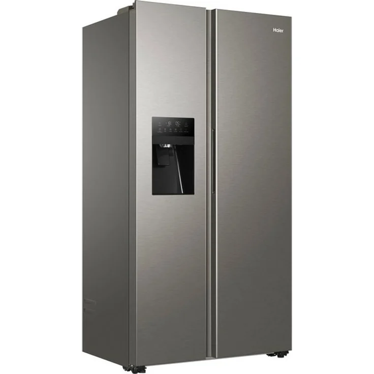 Haier HSR3918FIMP Side-by-Side-Kühlschrank, freistehend, Platin, Full NoFrost, Wasser- und Eiswürfelspender, Festwasseranschluss, Schnellkühlen und -gefrieren, Breite 90.8 cm – Bild 5
