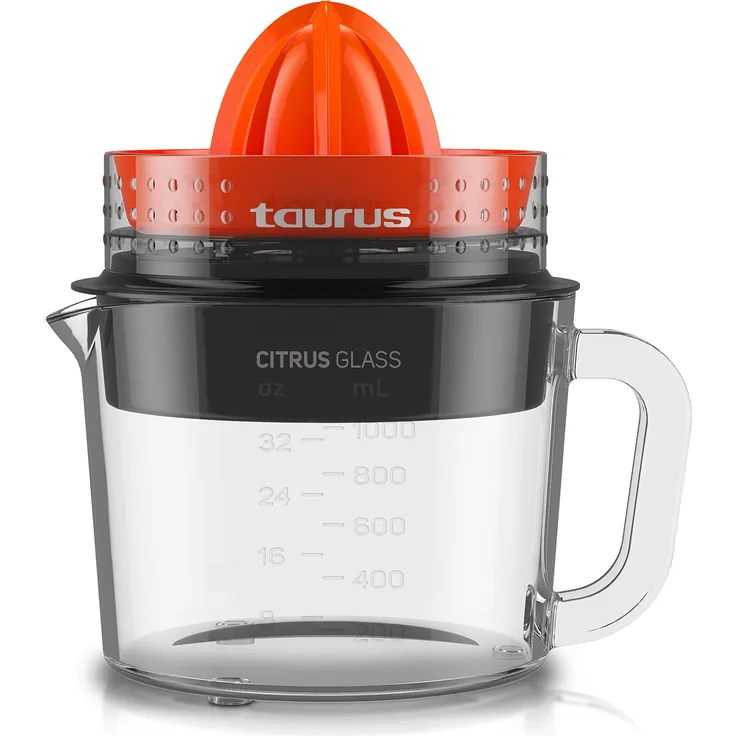 Taurus Citrus Glass Zitruspresse (Rotation doppelten Sinn, insgesamt 1 L)