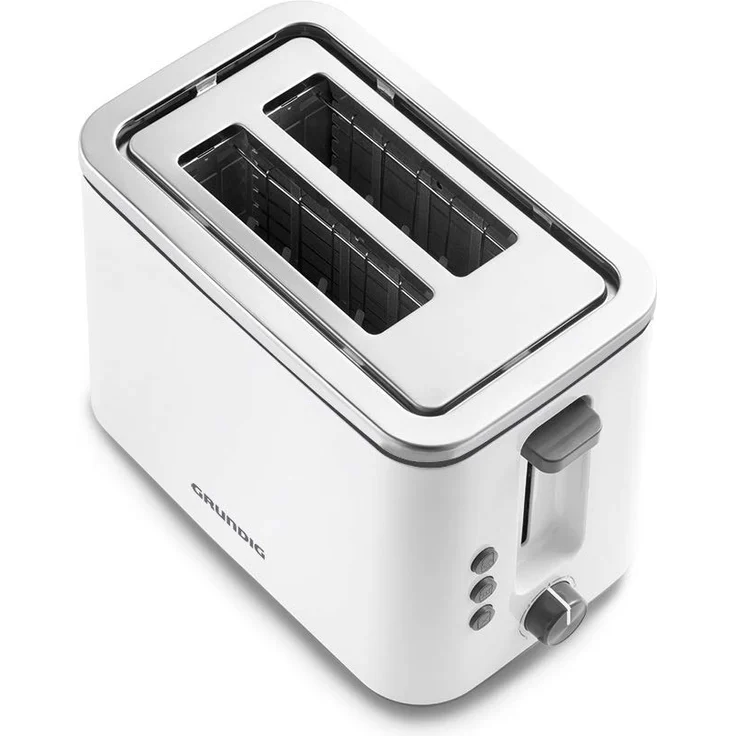 Grundig TA 5860 Toaster, 800W, 6 Bräunungsstufen, Memoryfunktion, 800, Weiß-Schwarz – Bild 2