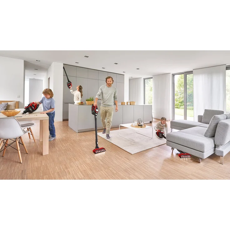 Bosch BCS8224PET Unlimited Gen2 Serie 8 Handstaubsauger, 65 min Akkubetrieb, Akkuwechsel-Option, schwarz-rot – Bild 6
