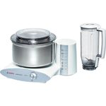 Bosch MUM6N21 Universal Plus Küchenmaschine, 1000W, 6,2L Edelstahlschüssel, 4 Geschwindigkeiten, silber, Serie: MUM6 