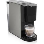Princess 4-in-1 Multi-Kapsel-Kaffeemaschine 1450W 0,8L Schwarz Silber