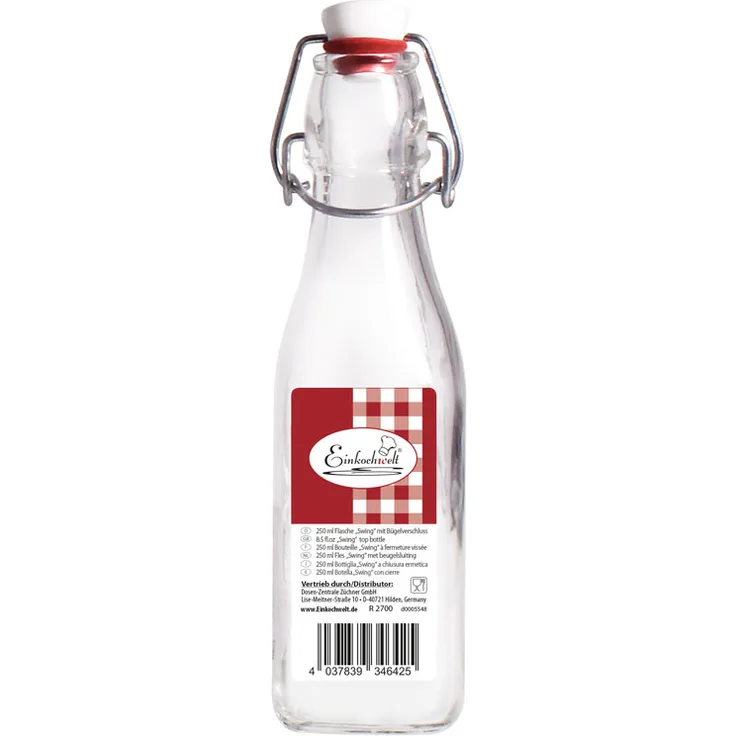 Einkochwelt Bügelflasche rund Swing Bott 200 ml