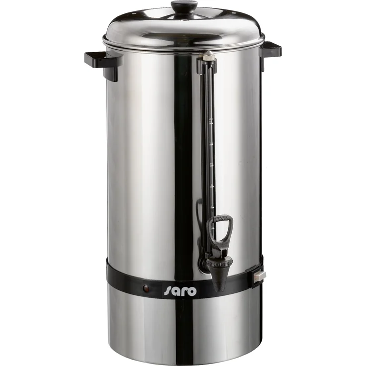 Saro Industriekaffeemaschine (15 Liter, ca. 100 Tassen Kaffee, Brüh-& Warmhaltefunktion), Silber