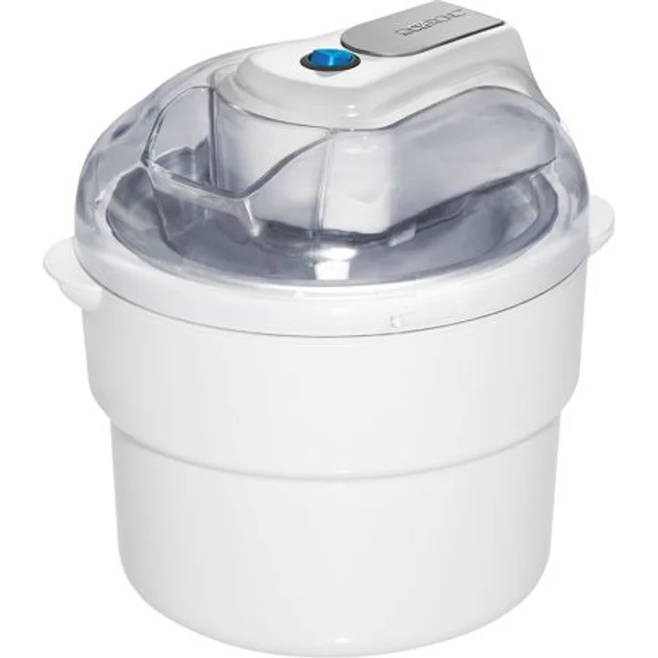 Clatronic ICM 3581 Eiscreme-Maker , geeignet zur Zubereitung von Sorbet, Eis und Frozen Joghurt, für bis zu 1500 ml Eiscremé, Deckel mit Nachfüllöffnung, weiß