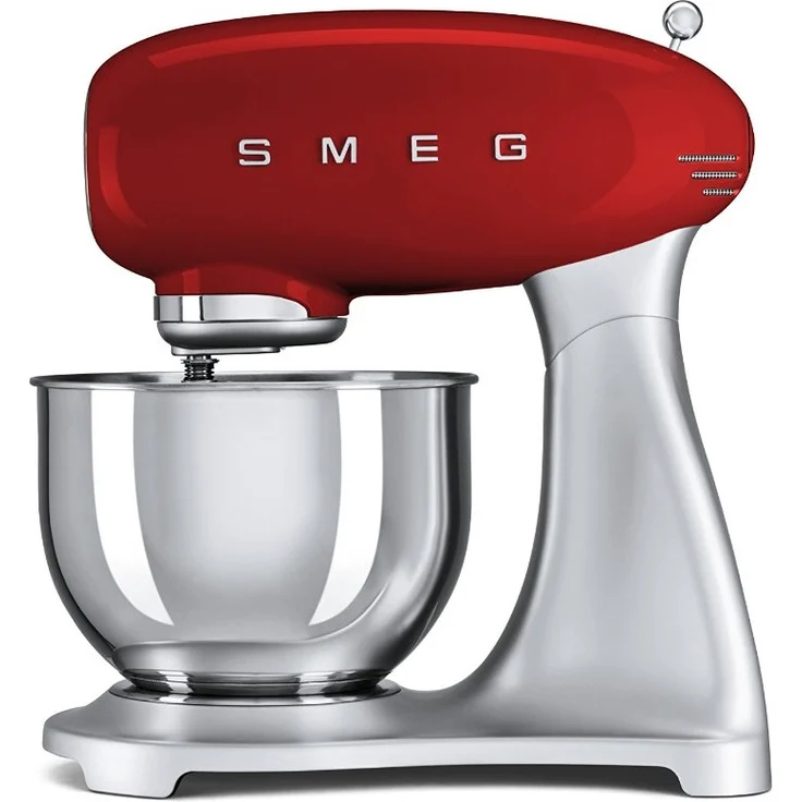 Smeg SMF01RDEU Küchenmaschine, 800W, 4,8 L Edelstahlschüssel, rot, Serie: SMF01  – Bild 1
