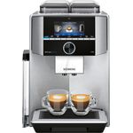Siemens EQ.9 plus connect s700 Kaffeevollautomat TI957FX1DE, Personalisierung, 2 Bohnenbehälter, integriertes Mahlwerk, extra leise, 1500 Watt, Edelstahl, mit Milchsystem