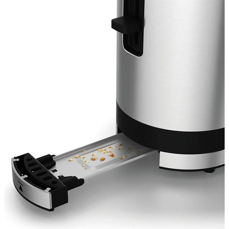 WMF Küchenminis Langschlitz-Toaster (900 W, integrierter Brötchenwärmer, 2 XXL Brotscheiben, Auftau-Funktion) cromargan matt-silber – Bild 6