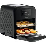 Tefal Easy Fry Oven & Grill FW5018 Heißluftfritteuse, ohne Öl, 2000 Watt, 11 Liter Fassungsvermögen, schwarz, 9-in-1-Multifunktions-Produkt