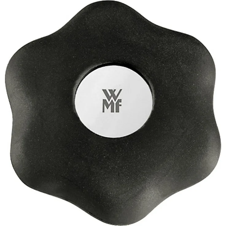 WMF 06.5801.6200 Schraubdeckelöffner Clever & More Cromargan Edelstahl Durchmesser 6cm, Schwarz