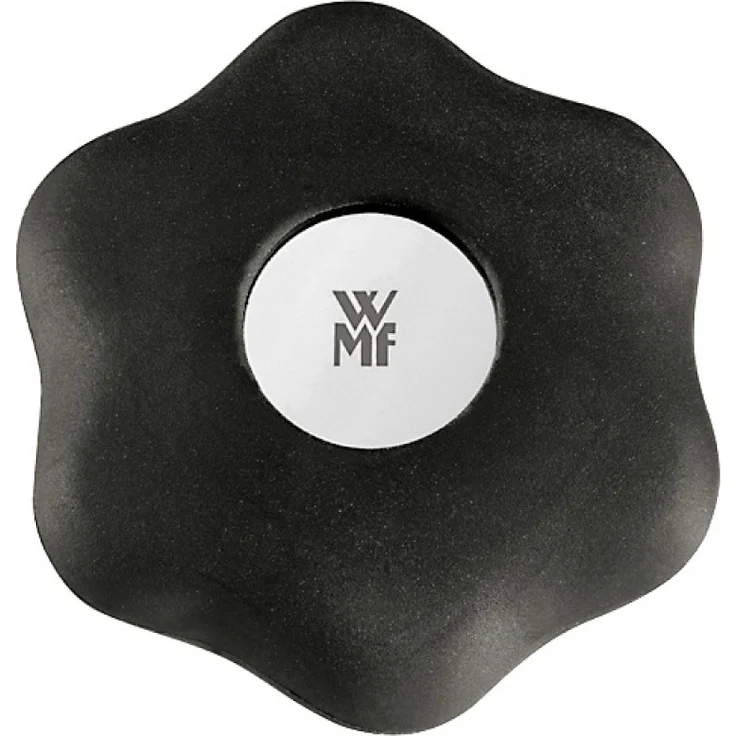 WMF 06.5801.6200 Schraubdeckelöffner Clever & More Cromargan Edelstahl Durchmesser 6cm, Schwarz